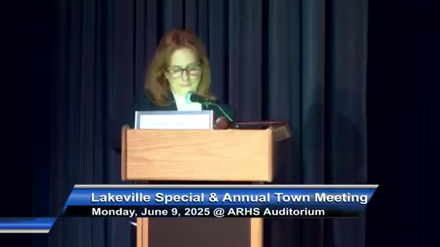 Lakeville Town Meeting approves $39M budget for FY 2026