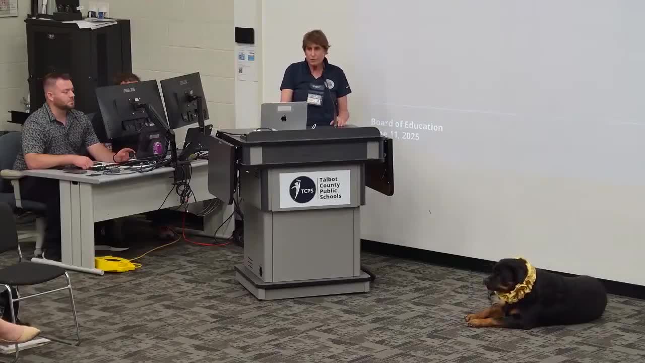 Nancy Henry advocates for therapy dogs in schools as board discusses policy changes