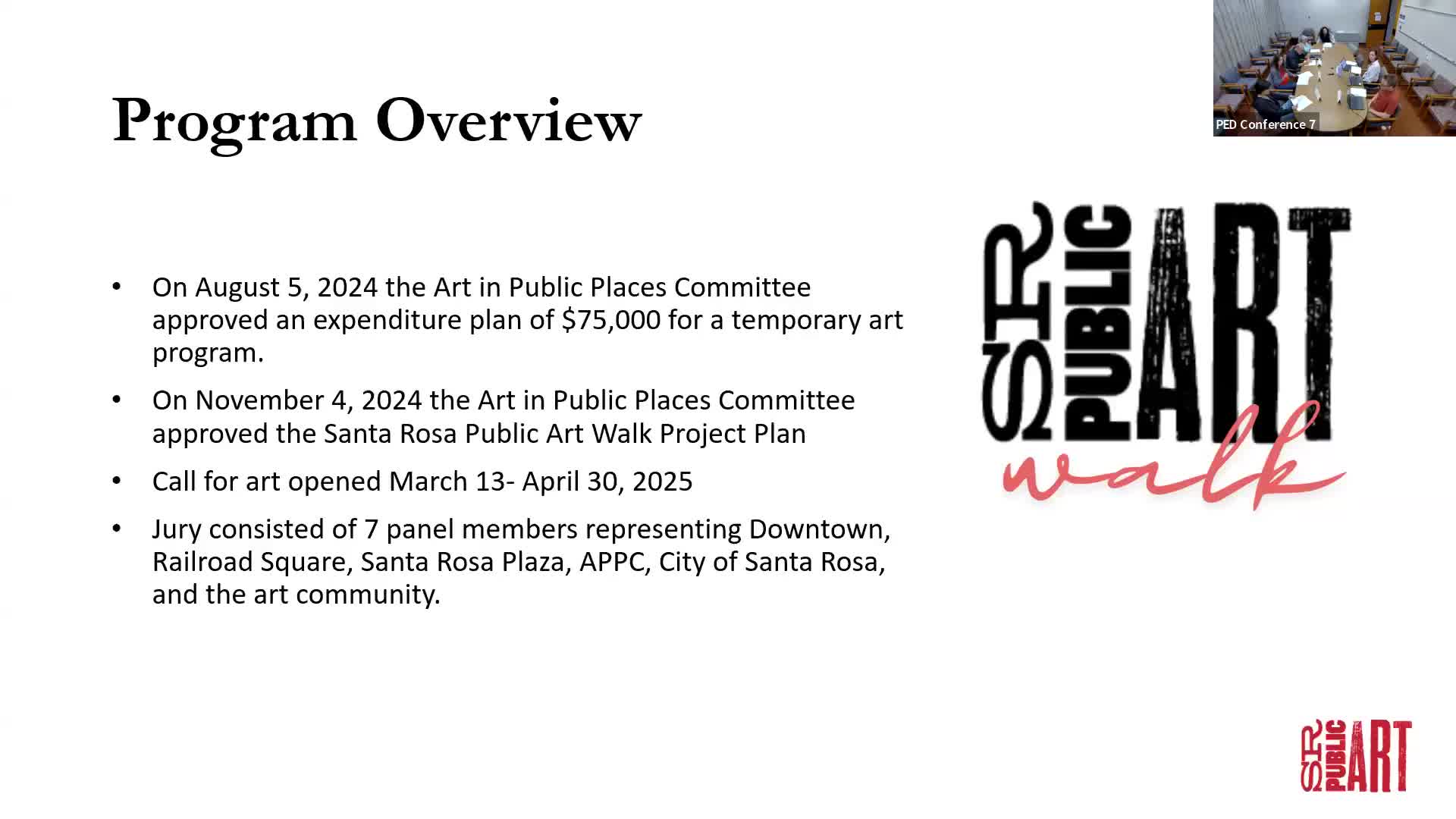 Santa Rosa selects artists for two-year public art project funding each with $5000 stipend