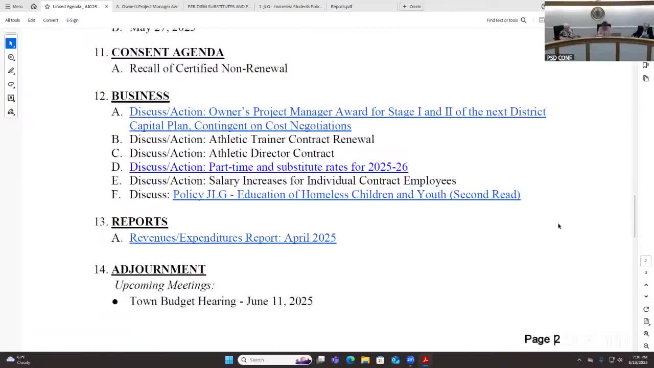 Portsmouth School Committee approves Peregrine Group as owner's project manager for capital plan