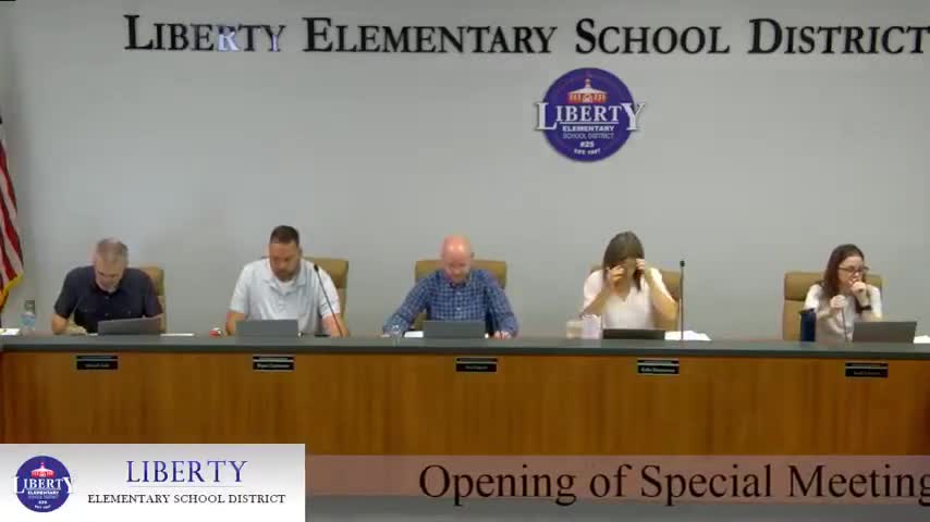 Liberty Elementary board approves trust policy Chapter 4 after debate over weapons clause and sick-leave payouts