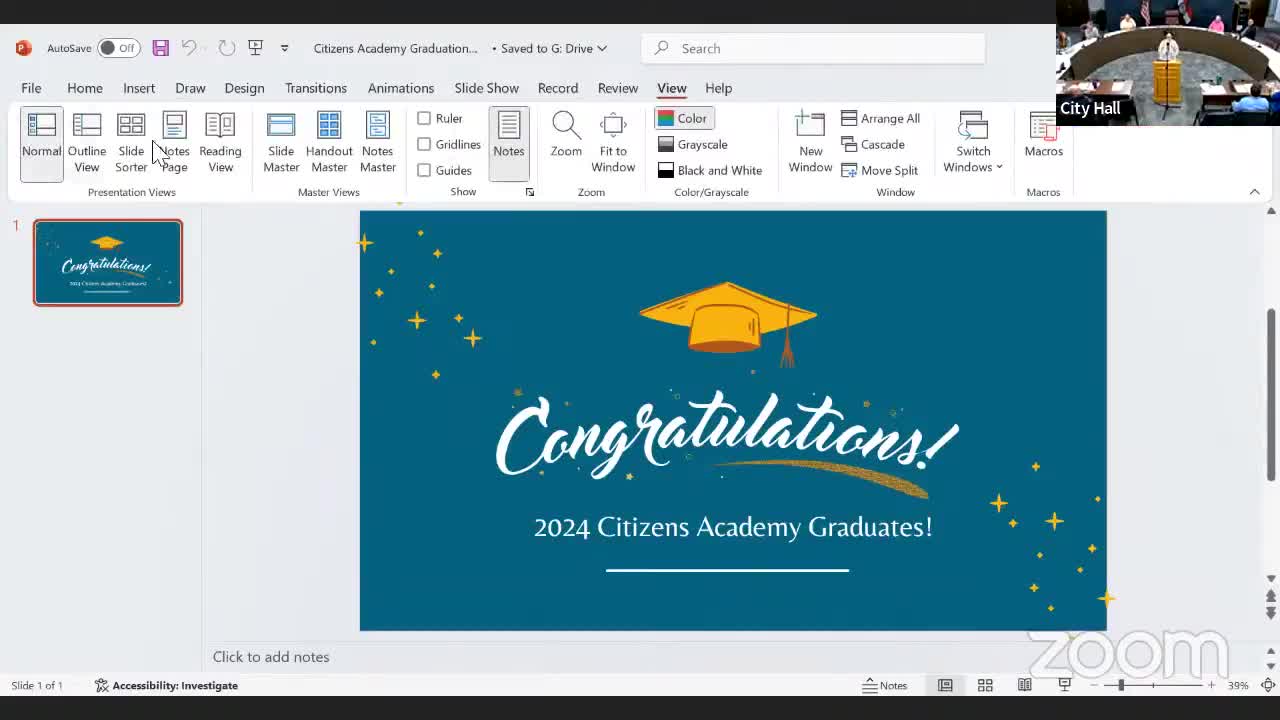 City celebrates graduation of inaugural Citizens Academy class