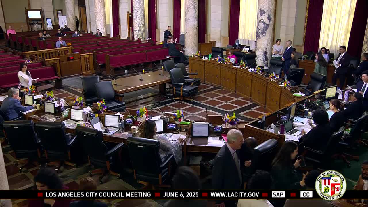 Community coalition challenges mass surveillance and budget concerns in Los Angeles council meeting