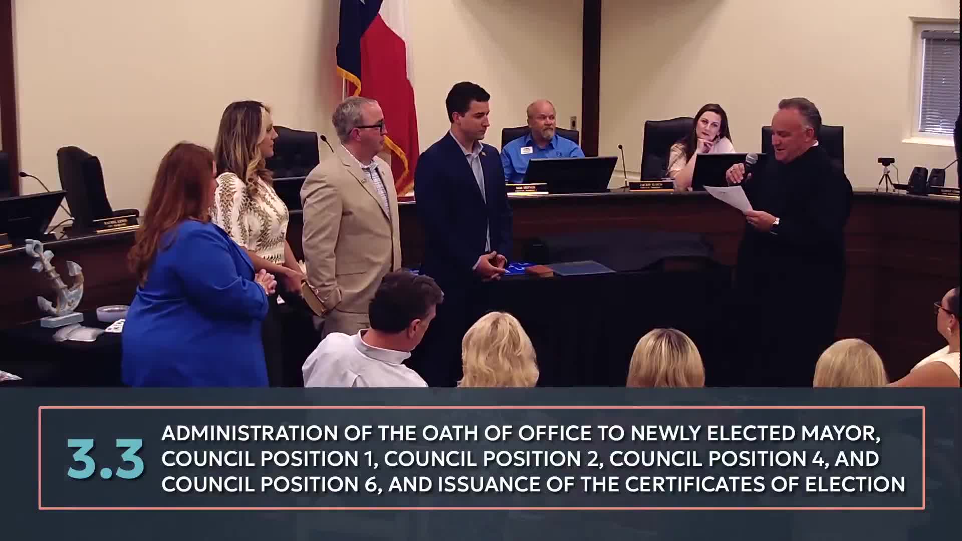 Jim Sweeney sworn in as new Councilmember for Seabrook Texas