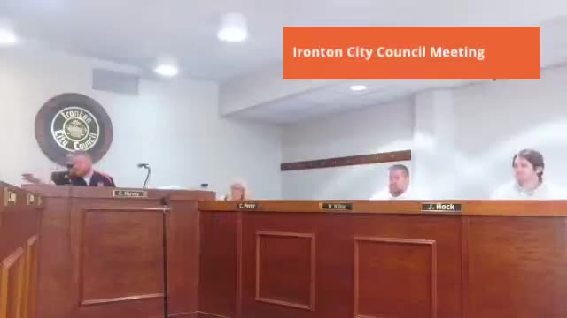 Ironton council passes Resolution 25‑21, accepts March financials and moves to executive session