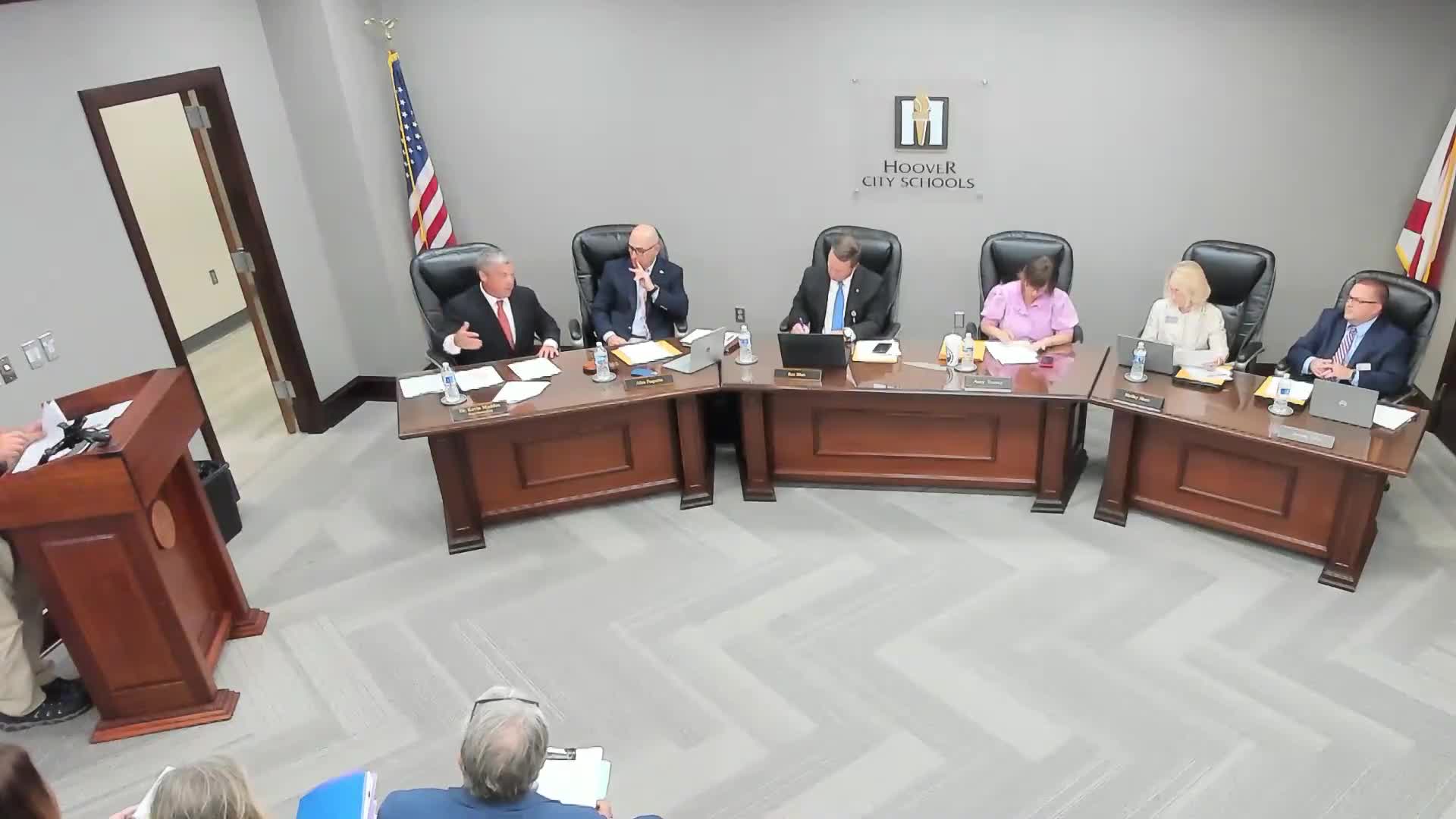 Hoover School Board adjusts graduation schedules and prepares for summer projects