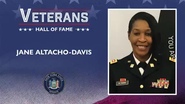 Senator Serrano honors veteran Jane Altacho Davis for her military and police service