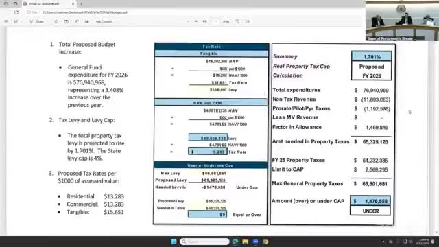Portsmouth Town Council reviews $76.9M provisional budget ahead of June adoption