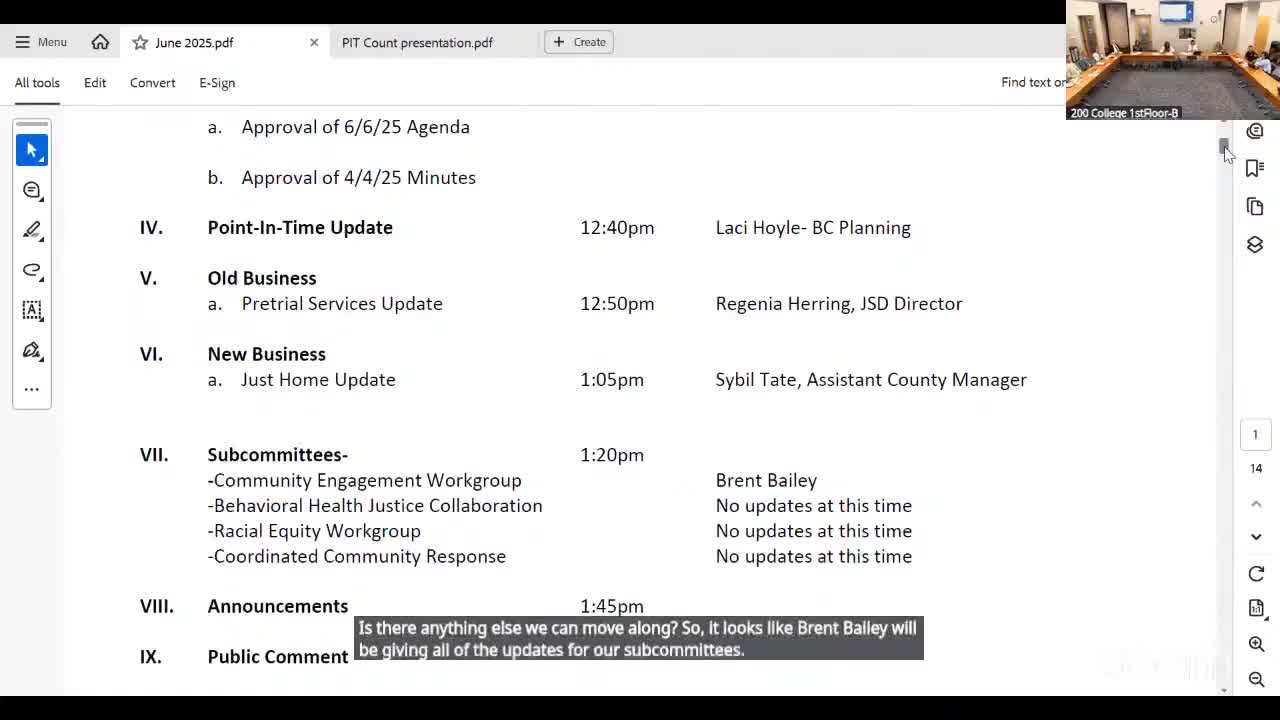 Justice Resource Center work group advances outreach, court appearance resources and reentry data review