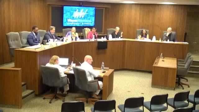 District technology staff presents annual renewals for device management, help‑desk, forms, cybersecurity and phones