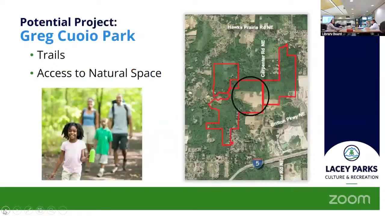 Lacey unveils ambitious plans for Brightcullio and other local parks improvements