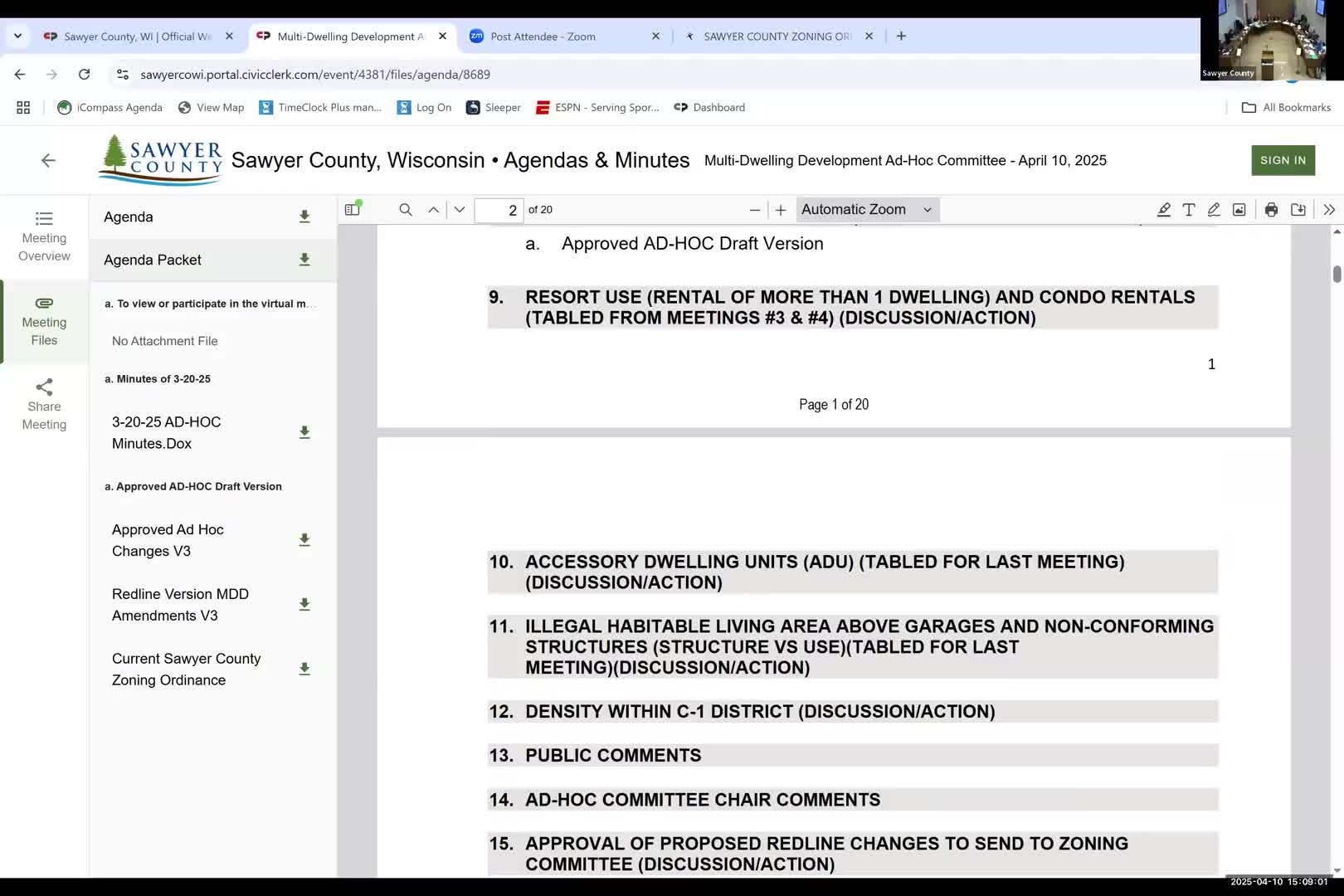 Sawyer County committee requires condo associations to seek conditional use permit when multiple units are rented