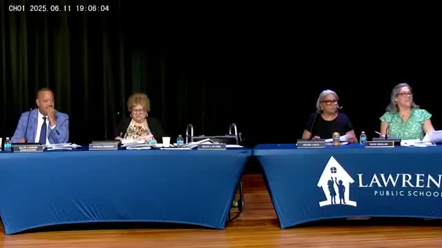 Lawrence Public Schools board approves amended SY2026 budget after MOU, charter-tuition adjustments