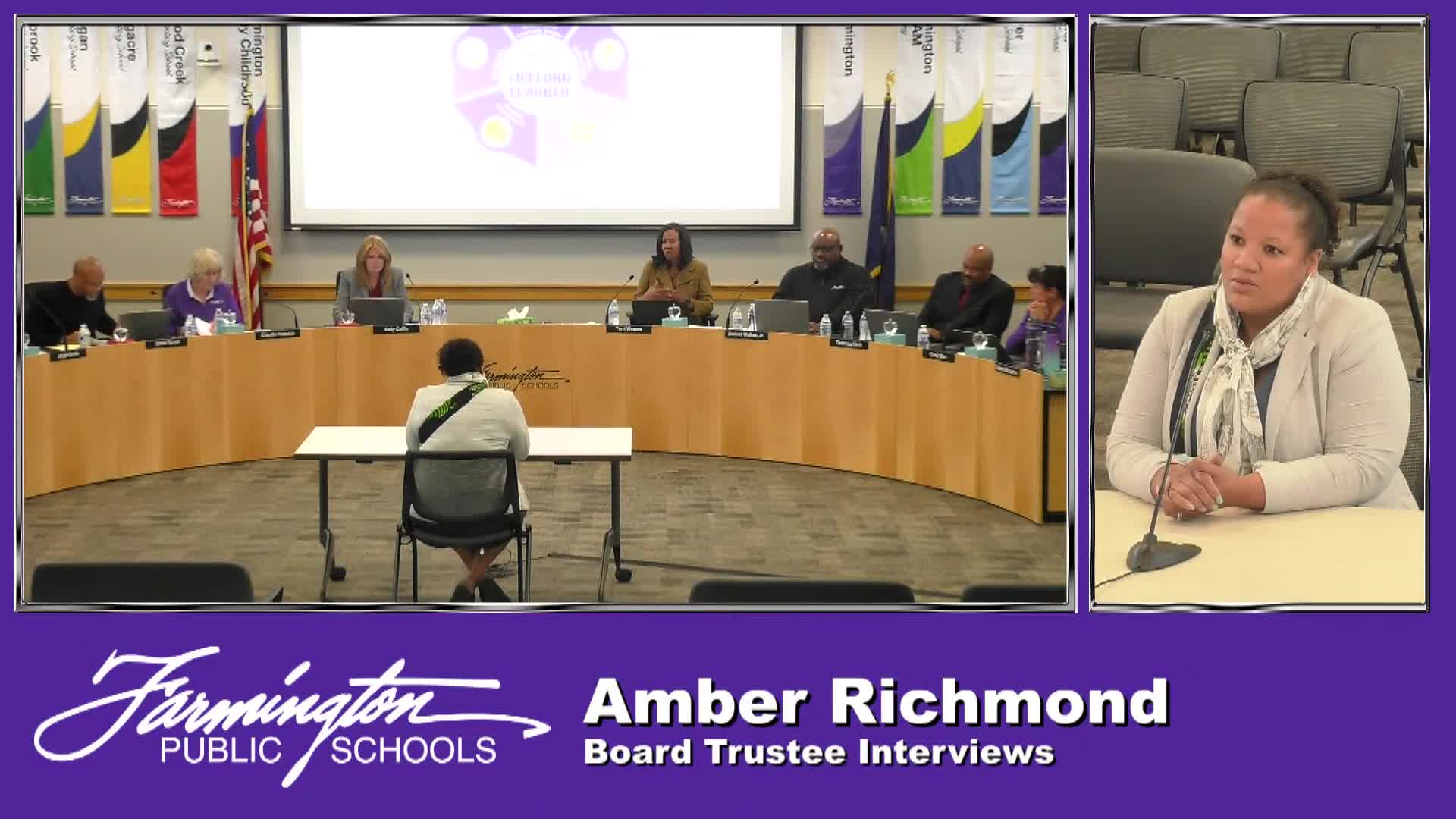 Amber Richmond highlights educational expertise in Farmington school board application