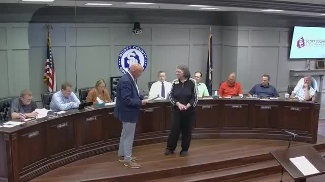 Scott County honors Patty Burnside upon her retirement after 31 years at library