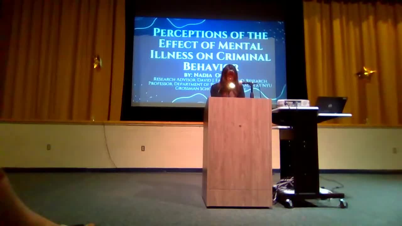 Adrianna Wilkinson highlights mental illness stigma in criminal behavior perceptions at Albany College