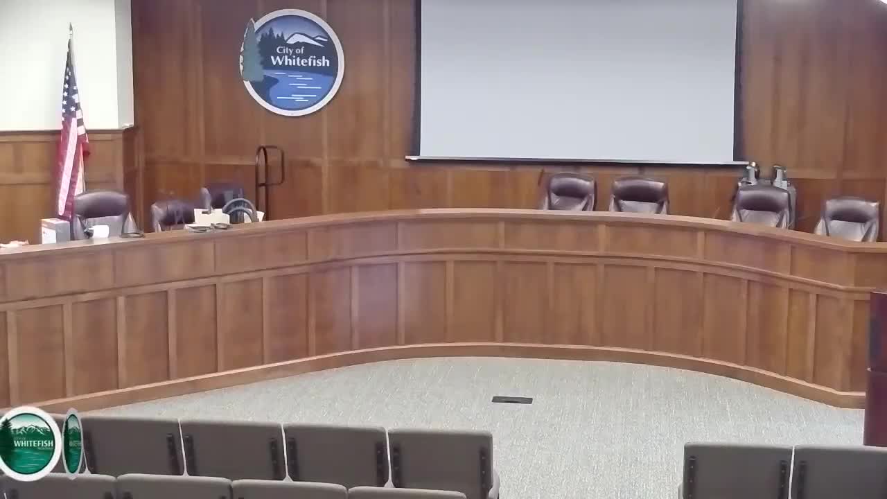 Whitefish staff test new audio-video setup and live stream during meeting prep