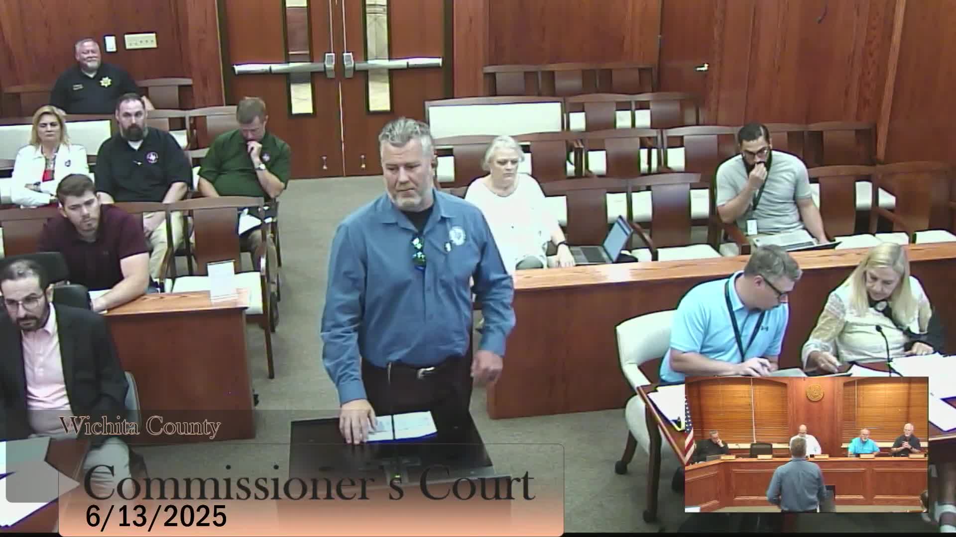 Wichita County reviews workers' comp claims and training outcomes in public safety meeting