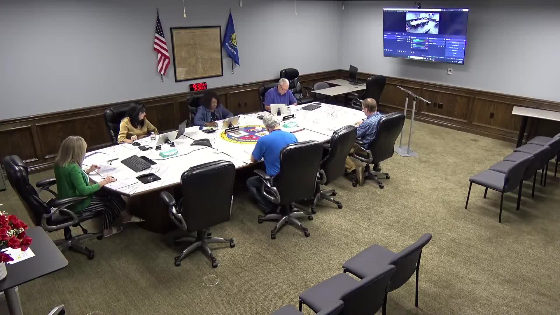 Oklahoma County Board of Equalization sets several property values and denies a tax-exempt claim