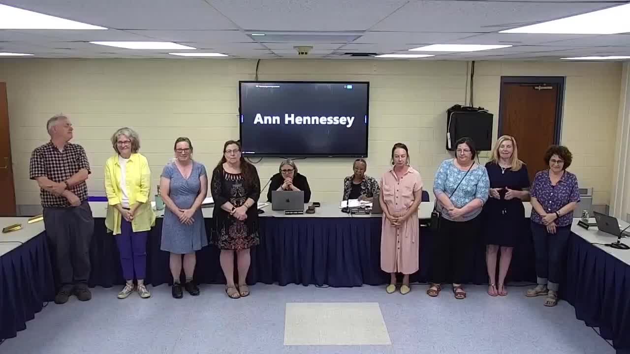 Mayor leads school committee meeting with gifts and student representative reports