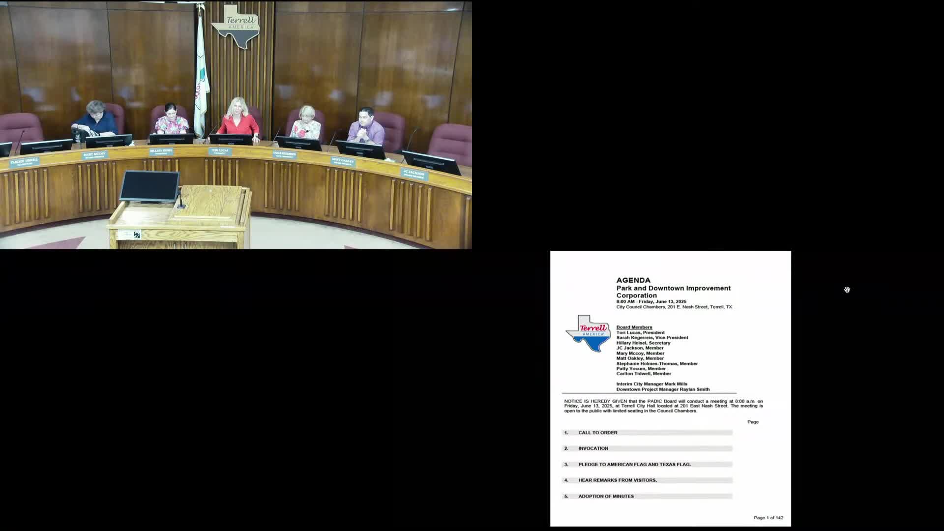 Terrell City Board seeks vision and unity during community invocation