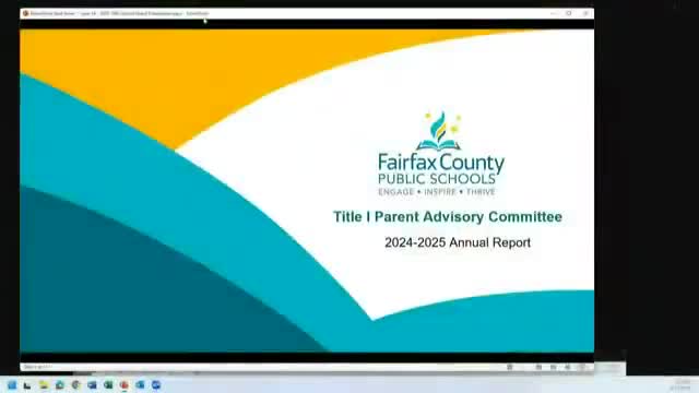 Title I parent advisory committee urges targeted literacy resources, fuller family engagement and staffing in Title I schools