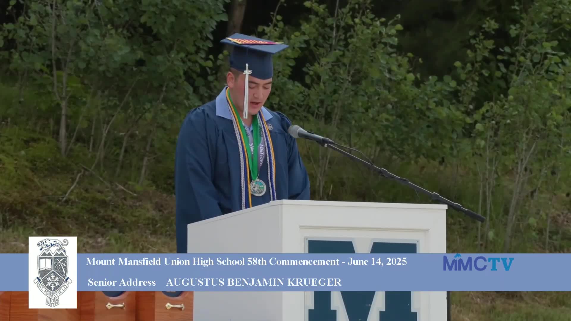 Indira Bush reflects on community growth during Class of 2025 graduation speech