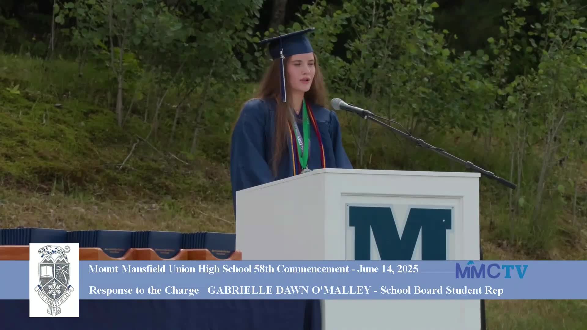 Mount Mansfield Union High School honors Indira Bush and Abigail Pecuri with citizenship award