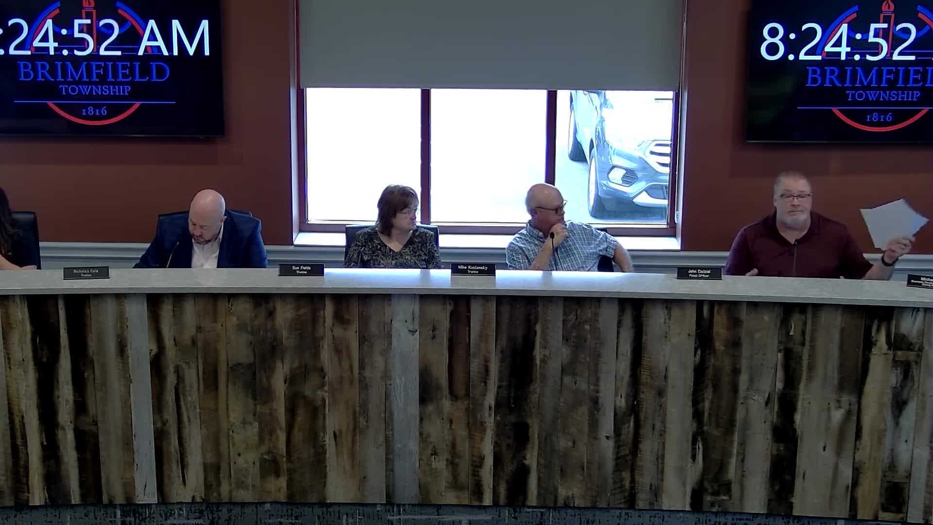 Brimfield Board discusses JED redisbursement options amid budget concerns