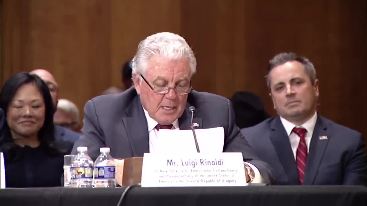 Nominee Rinaldi vows to strengthen US Uruguay ties as ambassador