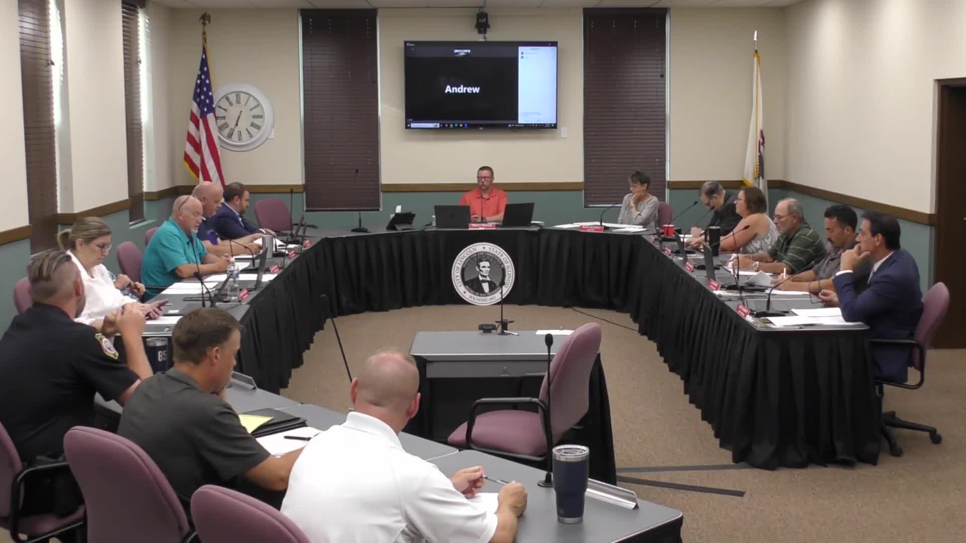 Alderman Parrot questions $3500 EV charger spending in Atlanta Illinois council meeting