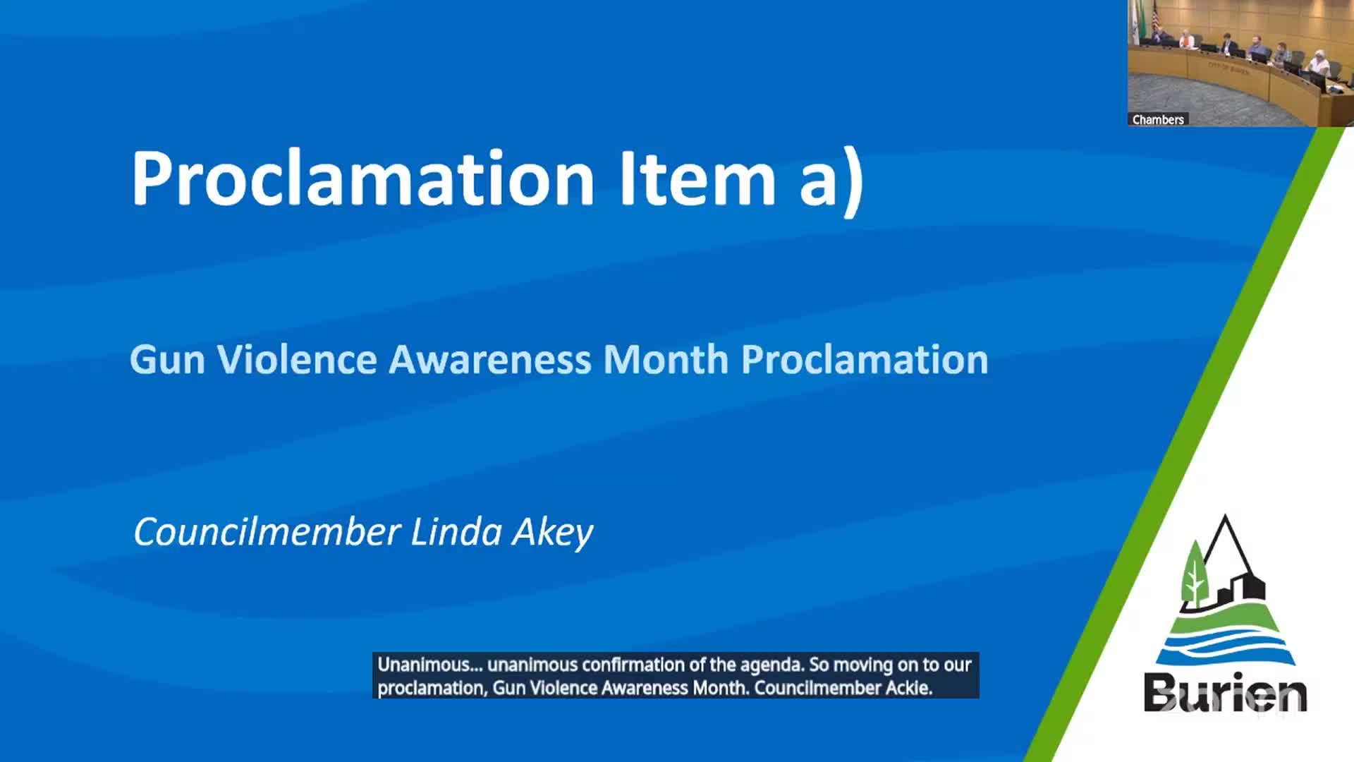 Burien proclaims June 2025 Gun Violence Awareness Month, schedules gun lock box giveaway