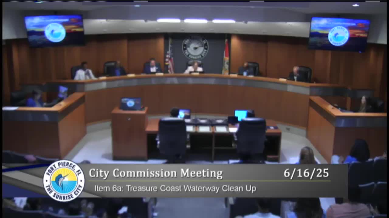 Fort Pierce proclaims July 2025 as Treasure Coast Waterway Cleanup Week