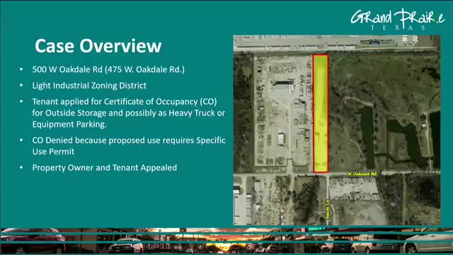 City denies heavy truck parking permit in floodplain area on West Oakdale Street