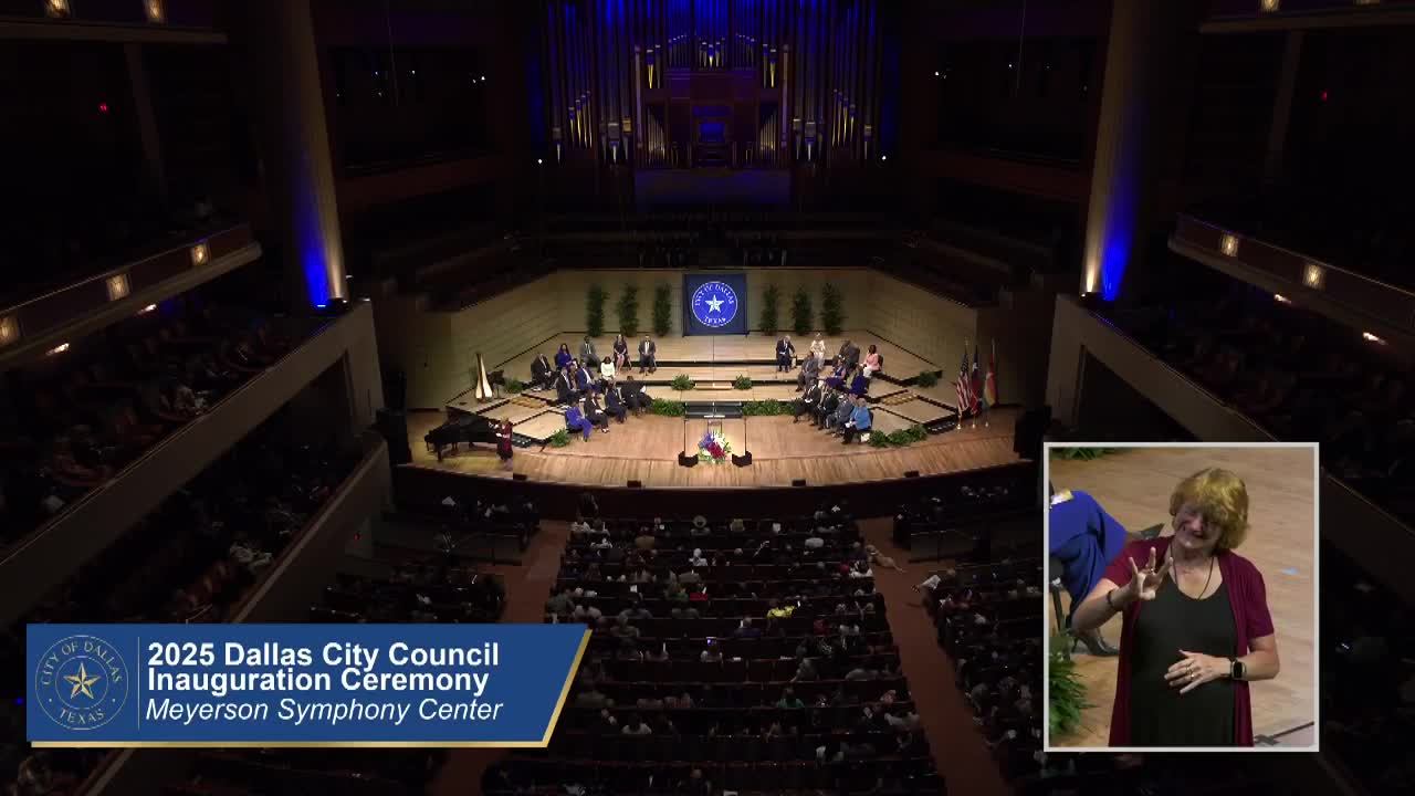 Dallas City Council inaugurates new members including Maxie Johnson and Laura Cadena
