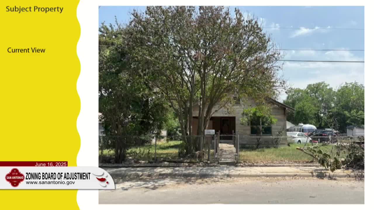 San Antonio residents seek garage variance despite staff recommendation for denial