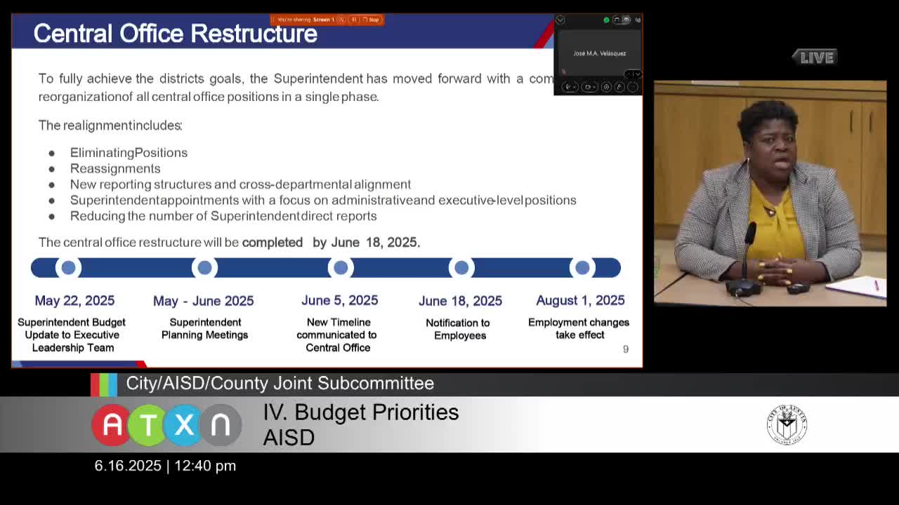 Austin superintendent streamlines budget with position cuts and new reporting structures