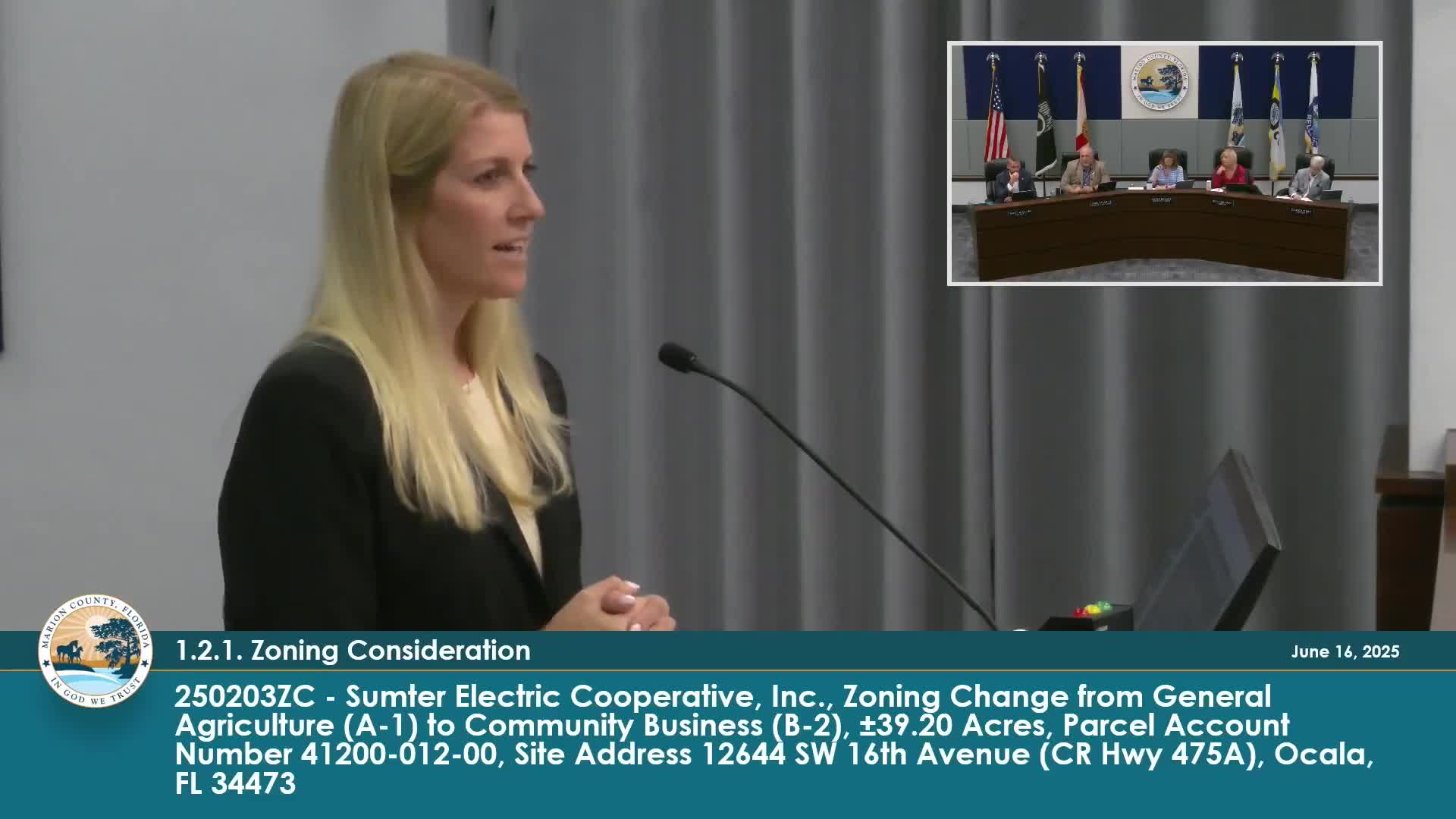 Commissioners discuss storm staging location at General RV site for community safety