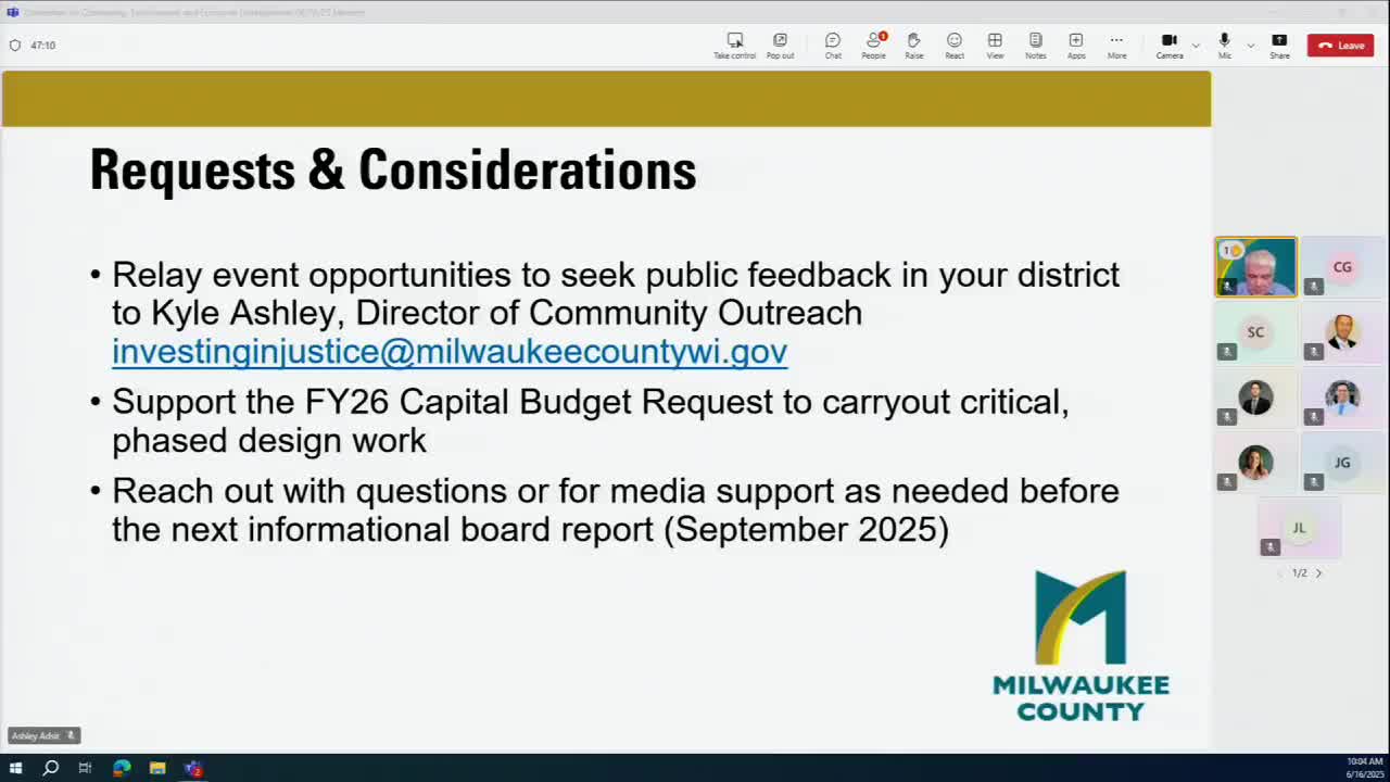 Milwaukee County officials seek state funding for critical safety building project