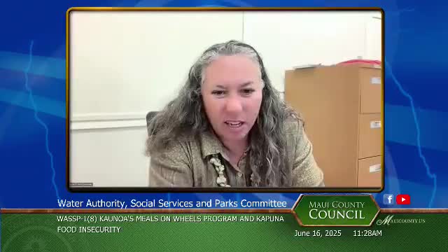 Maui County Council praises senior services staff for dedication during crises