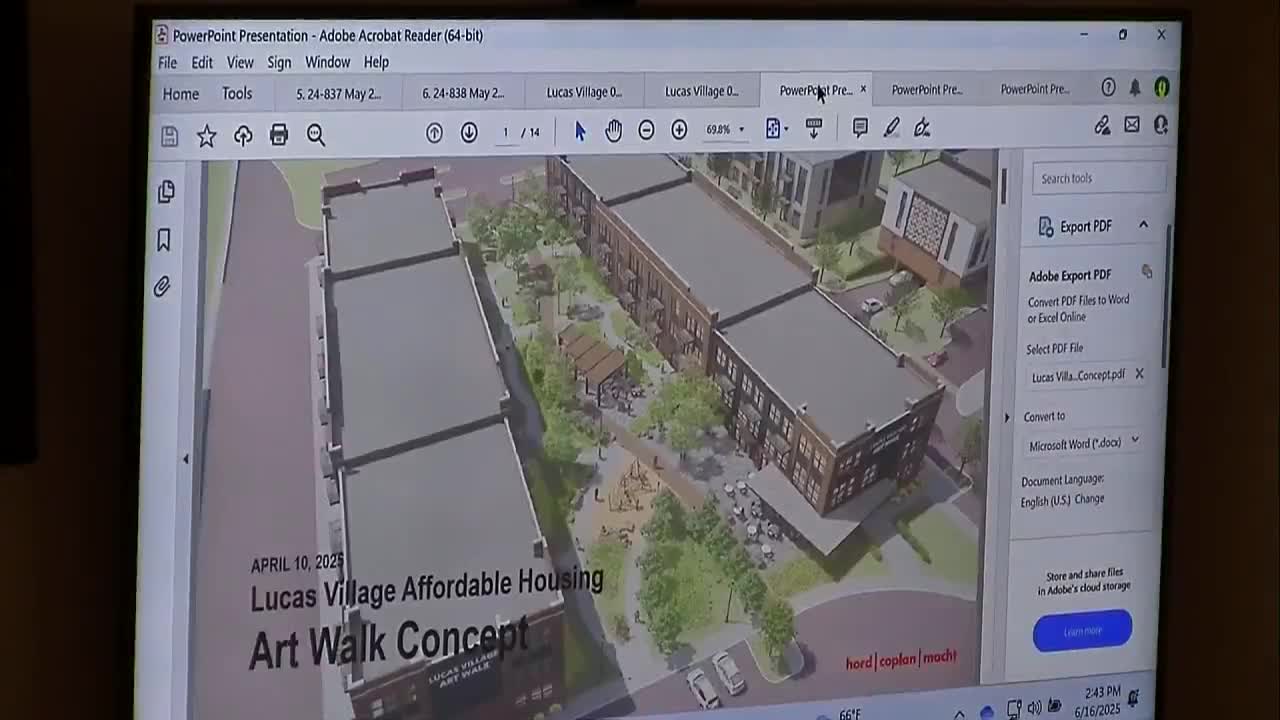Commission recommends parkland waiver and road modifications for Lucas Village development