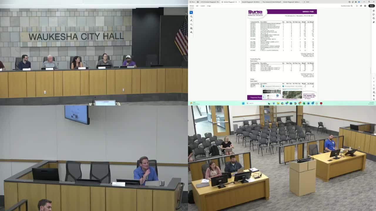 City Council reviews Minaka Park playground design with community feedback