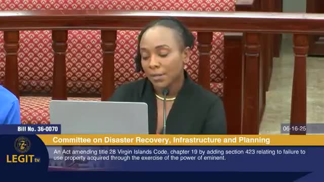 DPNR discusses eminent domain reforms and land access on St. Croix