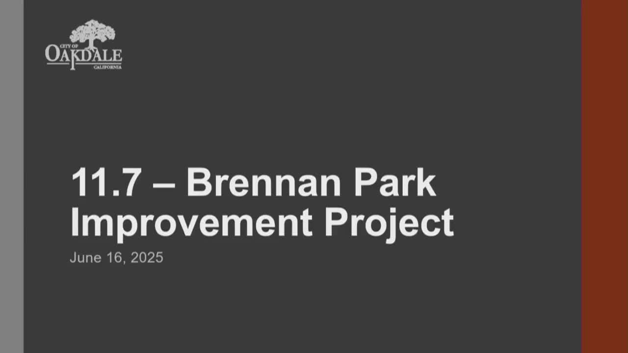 Oakdale City Council approves $277K renovation for Brennan Park basketball and futsal courts