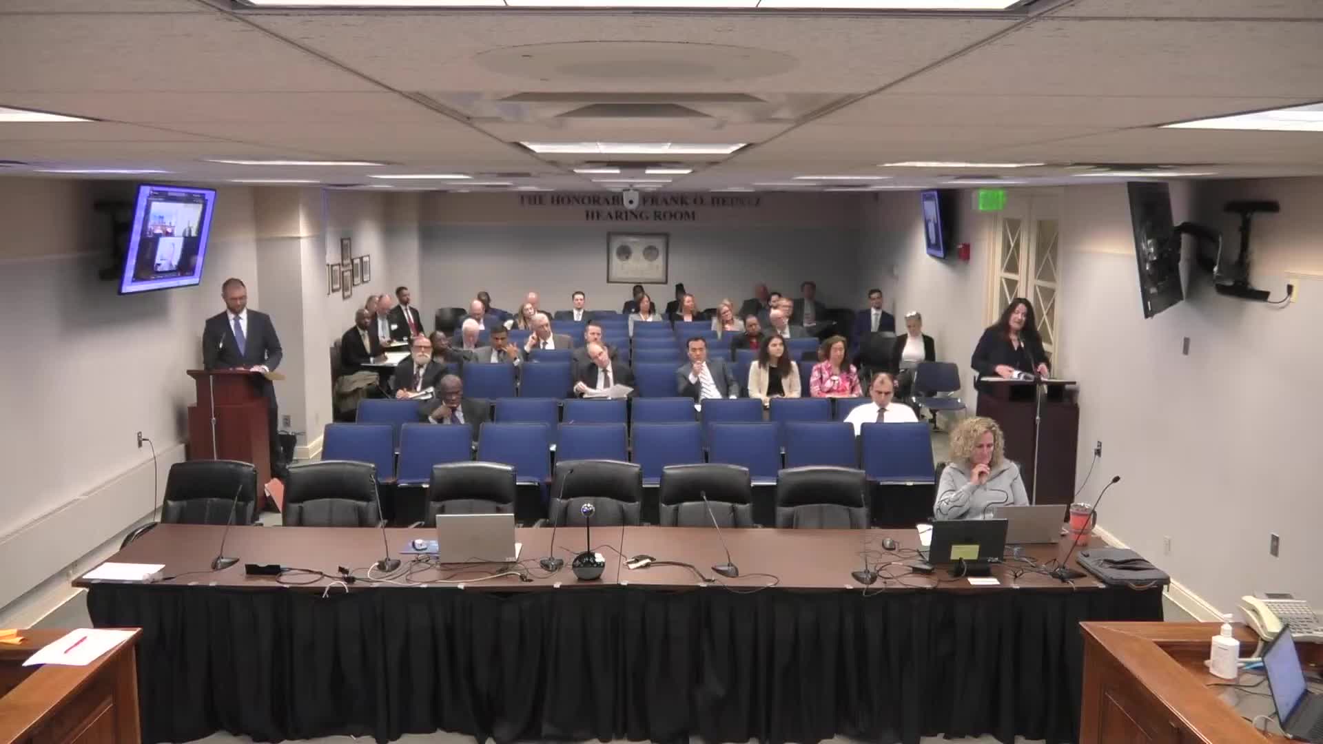 Commissioner Sussman raises concerns on SB1 contract interpretations at Maryland meeting