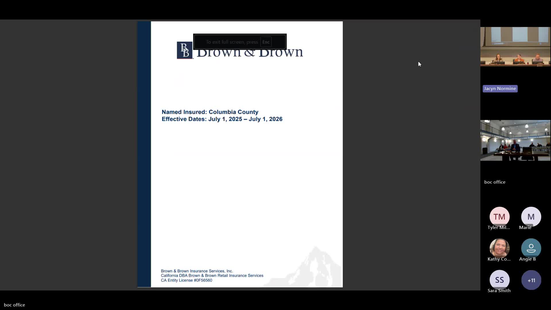 County’s insurance renewal driven up by new building values, workers’ comp and market pressures, broker says