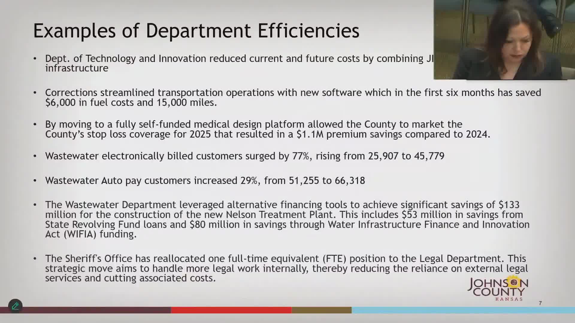 Johnson County highlights department efficiencies and savings in proposed budget