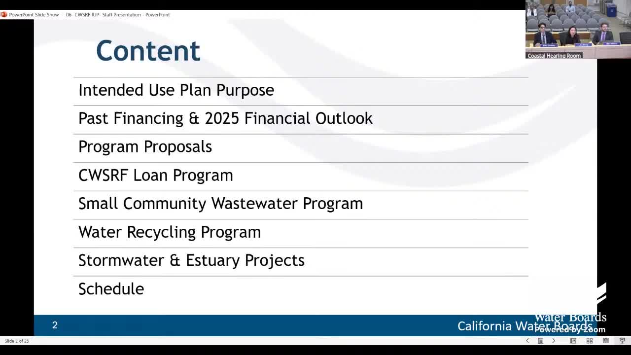 California Review Board Assesses 2025 Financial Outlook for Clean Water Programs