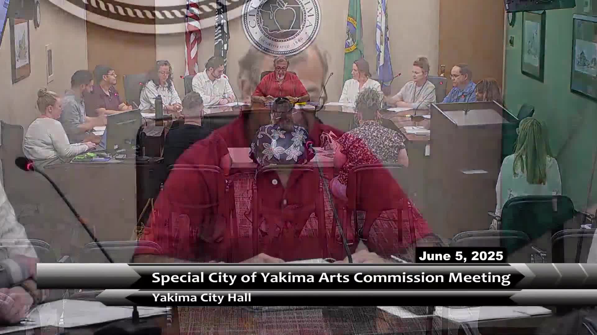 Yakima Arts Commission signs up to staff Yakima Valley Tourism booth at farmers market; suggests QR code and display photos