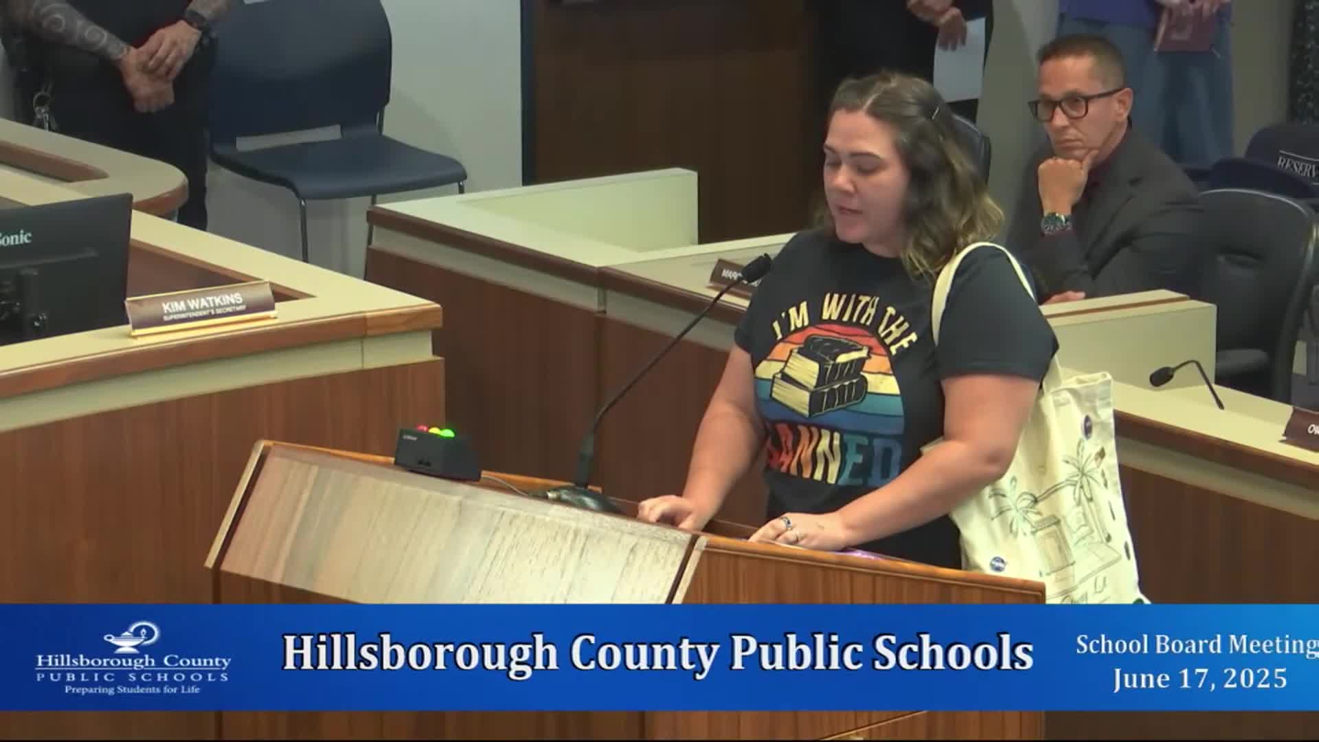 Parents and Educators Reject Book Bans at Hillsborough County School Board Meeting